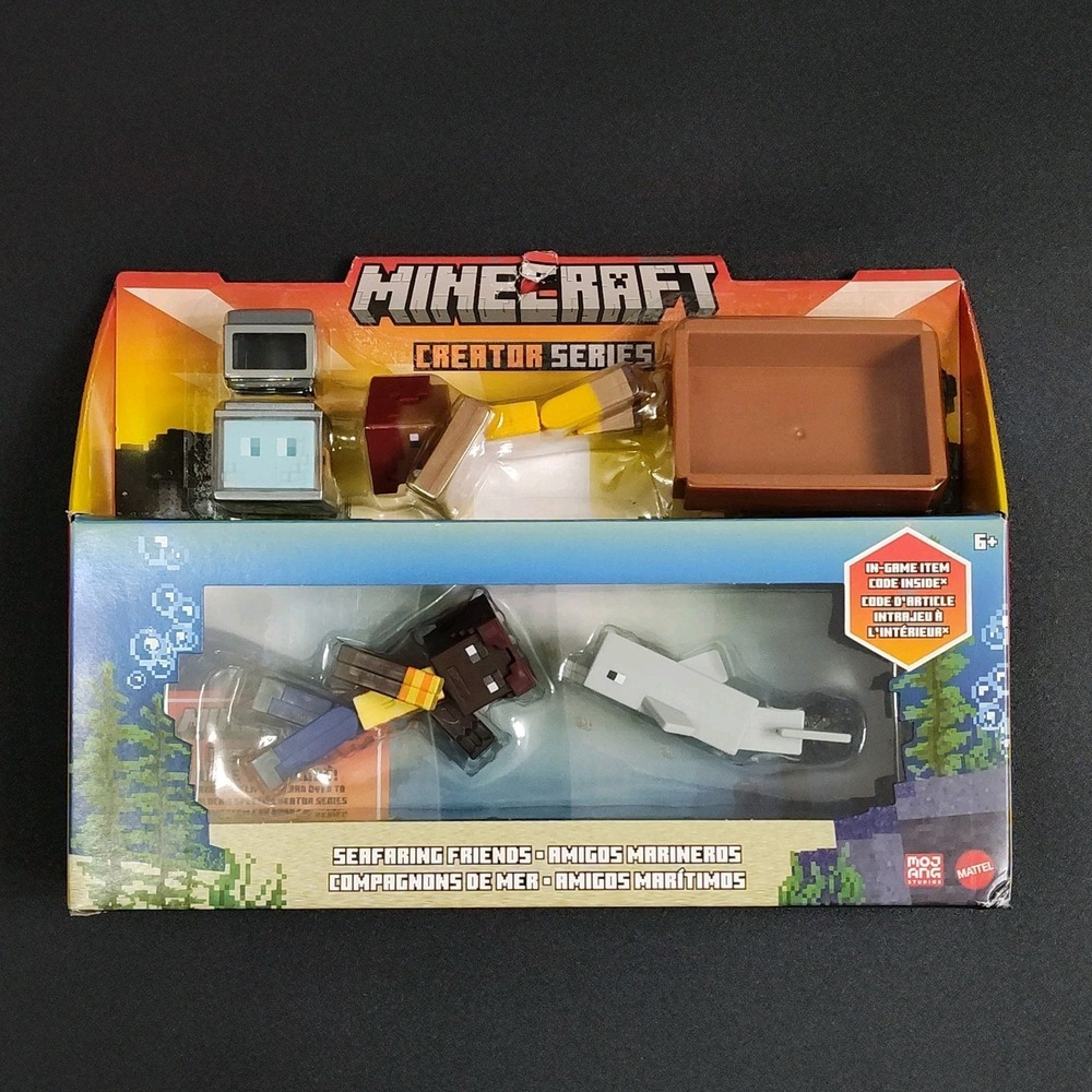 MINECRAFT Creator Series Seafaring Toy Friends Building‎ Ocean SEE BB14.7WA140